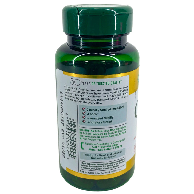 Nature's Bounty Co Q-10 200 mg 45 Rapid Release Softgels Exp 04/27 3 Pack New