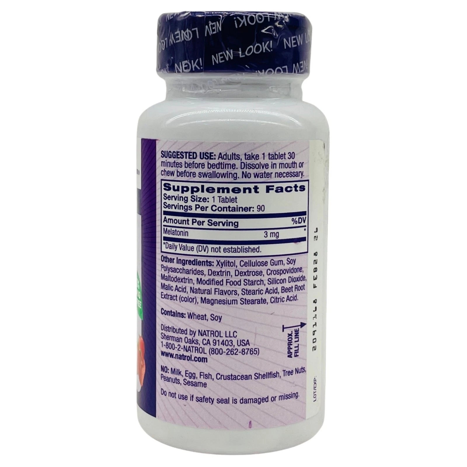 Natrol Melatonin 3mg 90ct each Fast Dissolve – 2 Pack – New 2