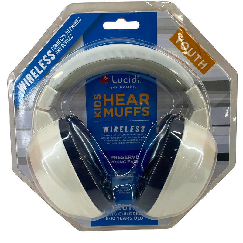 Lucid Audio Kids HearMuffs Wireless Bluetooth Hearing Protection Headphones Yout