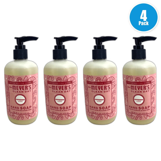 Mrs. Meyer's Clean Day Liquid Hand Soap 12.5oz Pine Peppermint Pack of 4 New