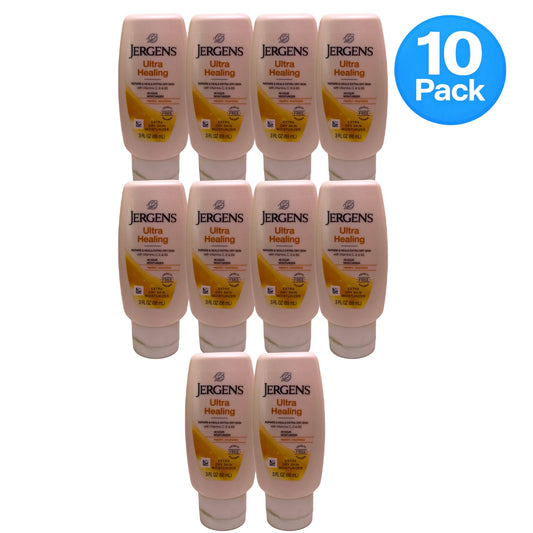 Jergens Ultra Healing Dry Skin Moisturizer Lotion Travel Size 3 oz 10 Pack New