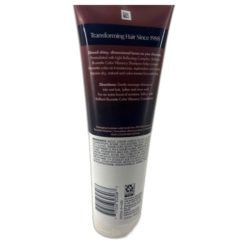 John Frieda Brilliant Brunette Shampoo 8.45oz Hair Care Pack of 3 New