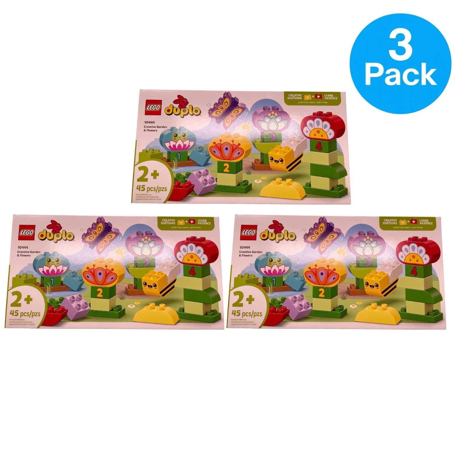 LEGO DUPLO Creative Garden Flowers Set 10444 3 Pack New