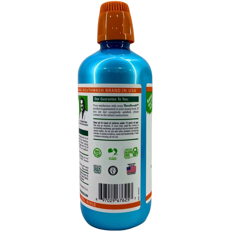 TheraBreath Dentist Formulated Fresh Breath Oral Rinse Invigorating Icy Mint 33