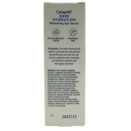 Cetaphil Deep Hydration Refreshing Eye Serum 0.5 oz 1 Pack New