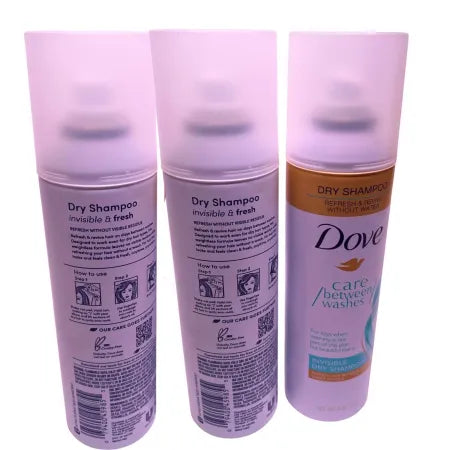 Dove Dry Shampoo 3-Pack – Invisible & Fresh & Care Between Washes – 5 oz