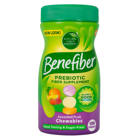 Benefiber Prebiotic Chewables 100ct 1 Pack New