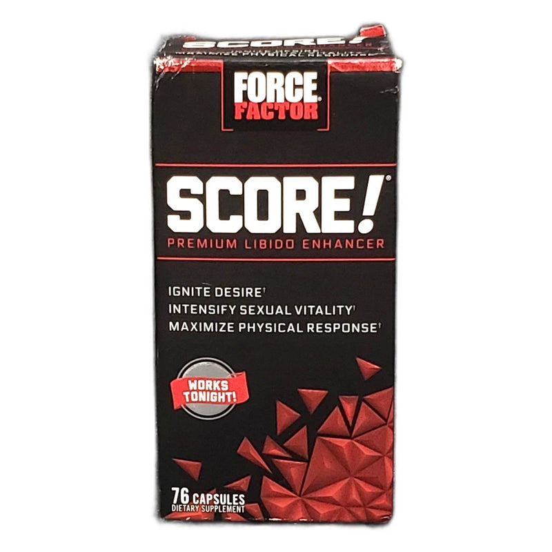Force Factor SCORE Premium Libido Enhancer 76 Capsules Male Exp 04/29 New