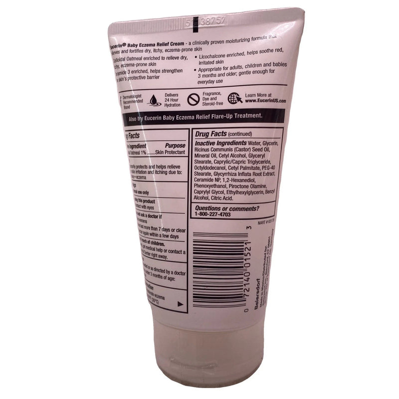 Eucerin Baby Eczema Relief Cream 5 oz 8 Pack New Exp 02/2027