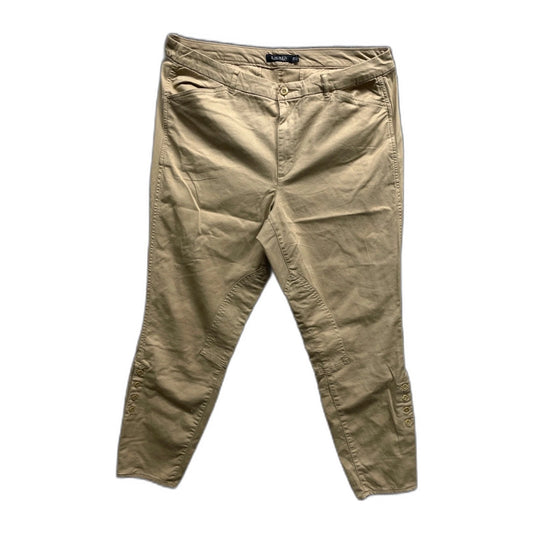 Lauren Ralph Lauren Pants KAHKI Size 16W Women's NWOT NWT
