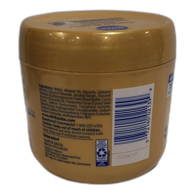 Nivea Cocoa Butter Body Cream Hyaluronic Acid Dry Skin 16oz Pack of 4 New