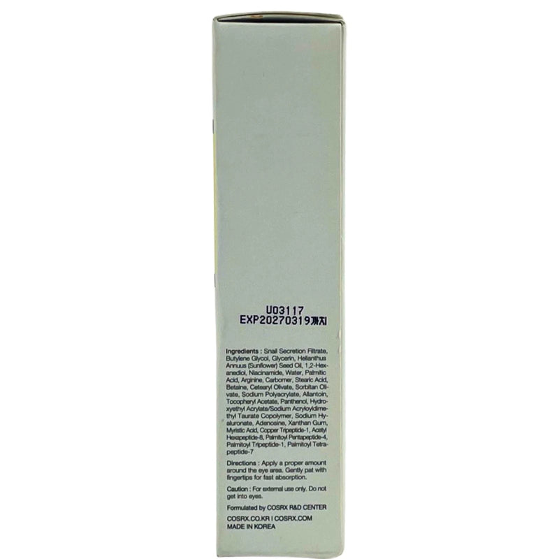COSRX Advanced Snail Peptide Eye Cream Nourishing Brightening 2 Pack Exp 03/27