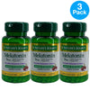 Nature's Bounty Melatonin 3 mg Quick Dissolve Cherry Flavor 240 Tablets 3 Pack