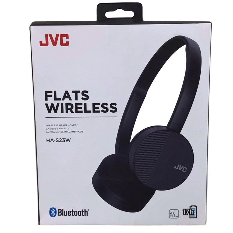 JVC HA-S23W Flats Wireless On-Ear Headphones Black 17 Hour Battery Voice Assista