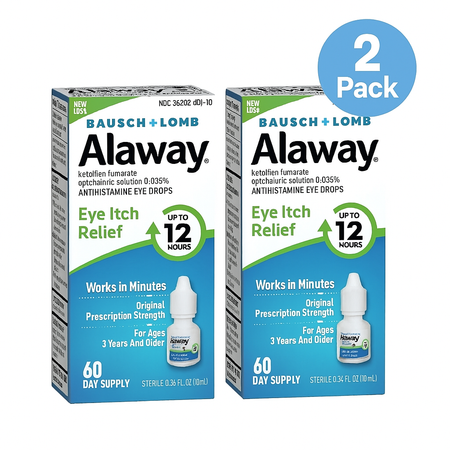 Bausch + Lomb Alaway 0.34 fl oz 2 Pack – New – EXP 12/2025