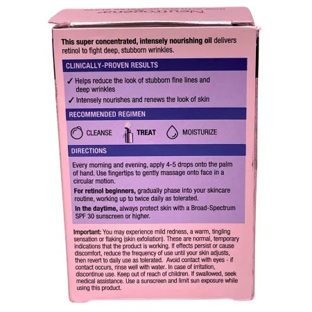 Neutrogena Rapid Wrinkle Repair Retinol Oil 1.0oz 2 Pack New