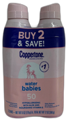 Coppertone WaterBabies Lotion Water 10 Total Exp 07/27 Pack of 5 New