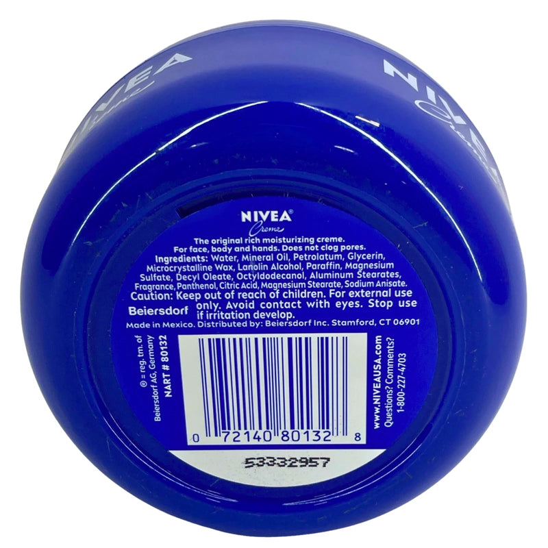 NIVEA Creme Rich Moisturizing Body, Face & Hand Cream 6.8 oz 5 Pack New