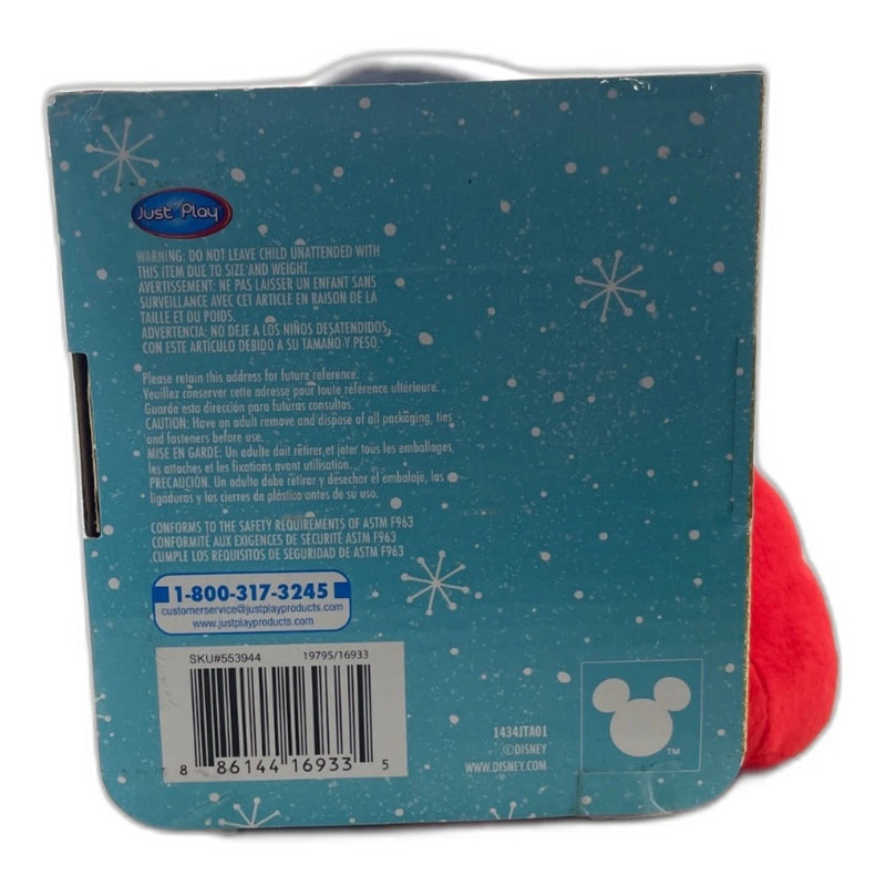 Disney Mickey Mouse 19 in Christmas Plush Stuffed Animal Red Santa Hat New