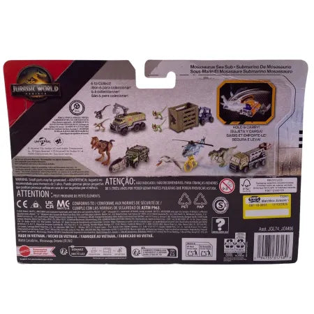 Jurassic World Rebirth Mosasaurus Sea Sub Matchbox New