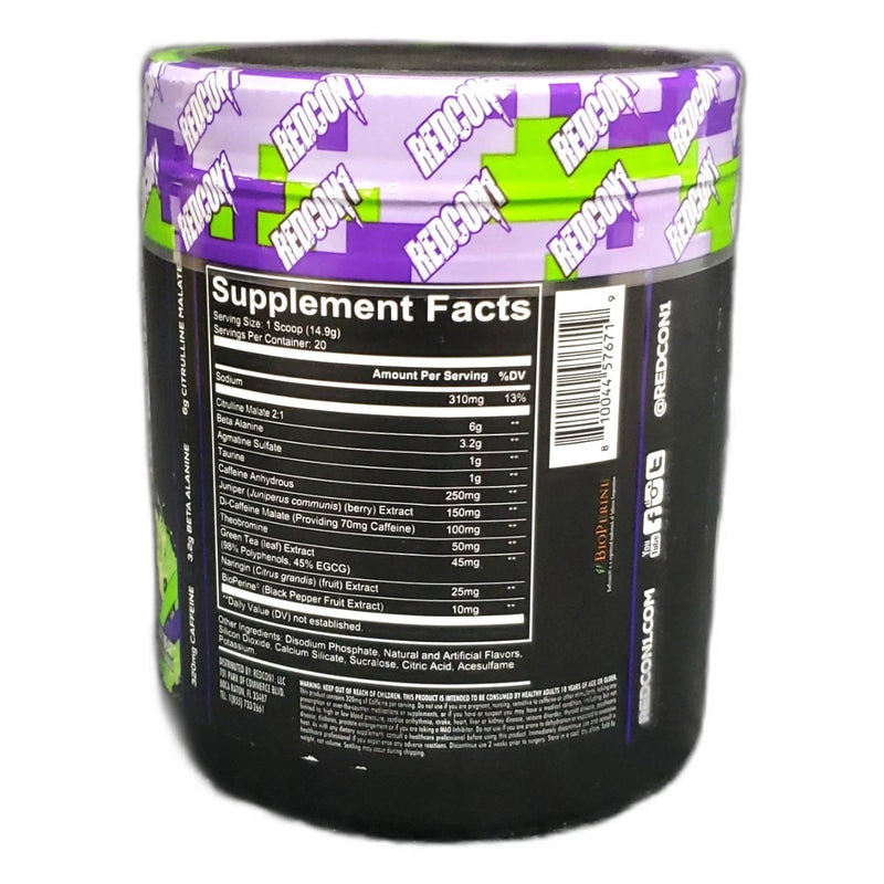 Redcon1 Total War Pre-Workout Powder Sour Gummy Bear Exp 08/27 Pack of 2 New