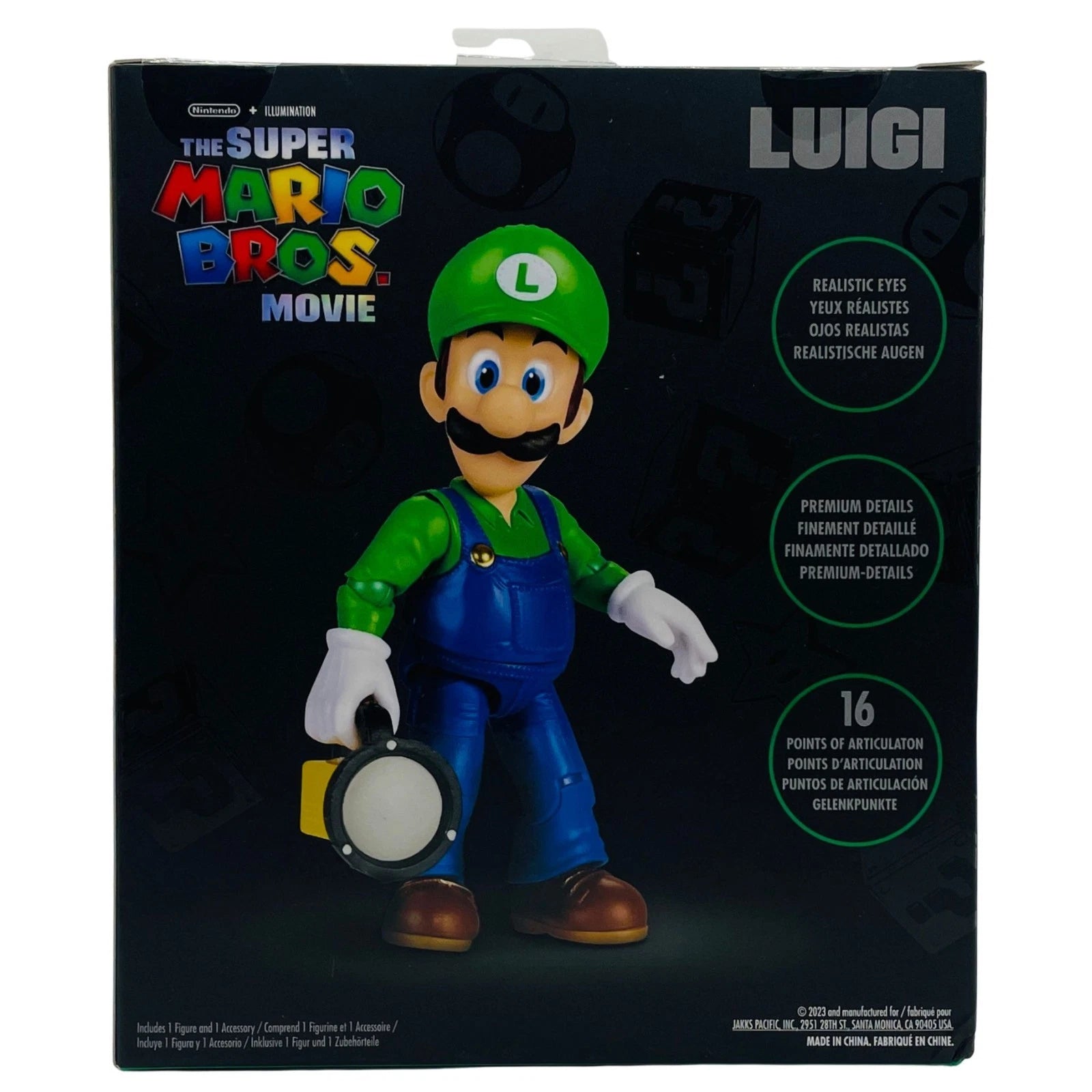 Luigi Super Mario Bros Movie Figure 16 POA Jakks Pacific – New 1