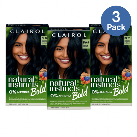 Clairol Natural Instincts Bold BL28 Hair Dye 0% Ammonia 3 Pack New