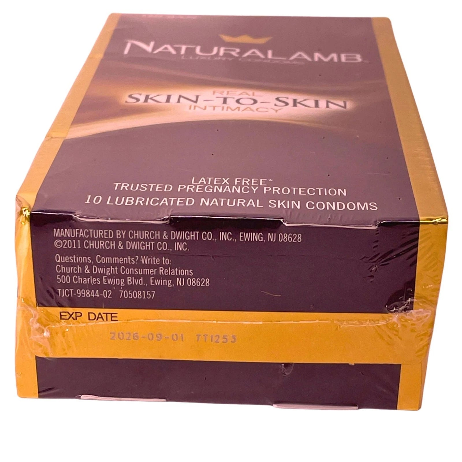 Trojan Naturalamb Luxury Condoms 10 Count 1 Pack Latex Free Exp 09/01/2026 2
