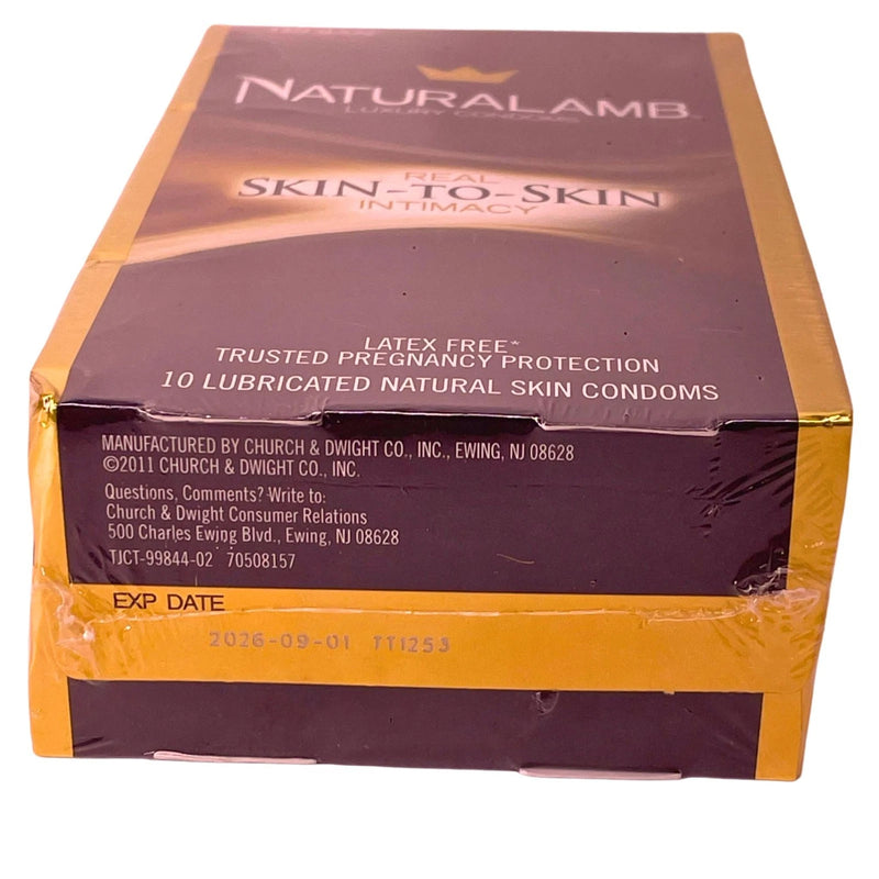 Trojan Naturalamb Luxury Condoms 10 Count 1 Pack Latex Free Exp 09/01/2026