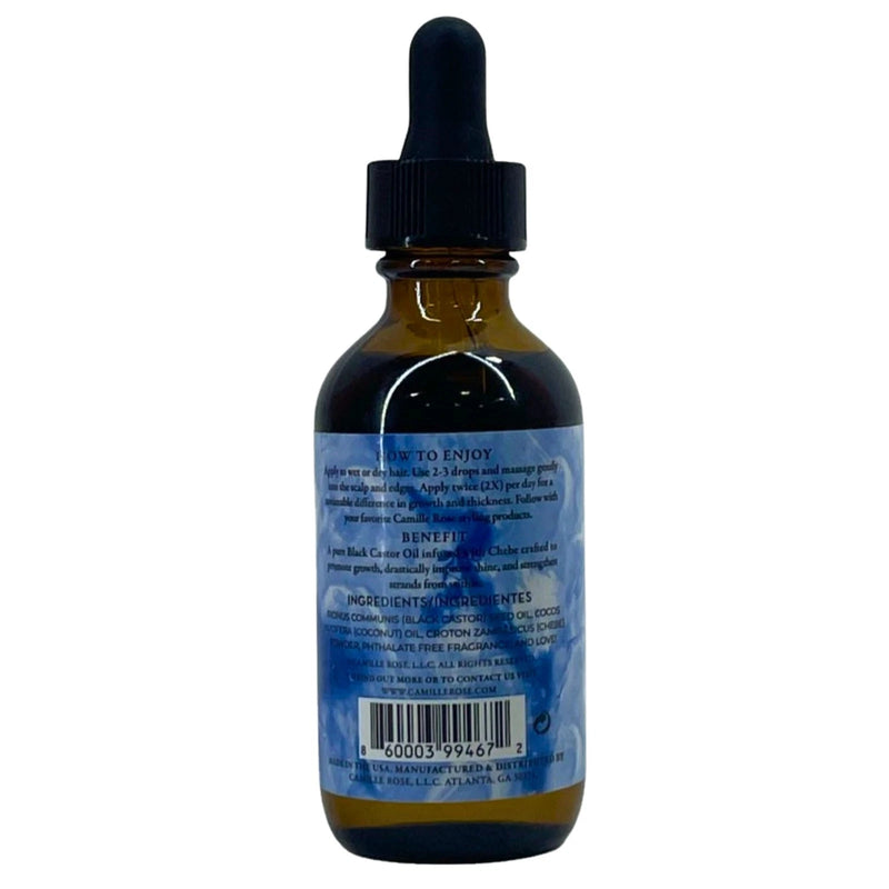 Camille Rose Black Castor Oil + Chebe Repair Pure Strengthening Oil 2 fl oz 5 P