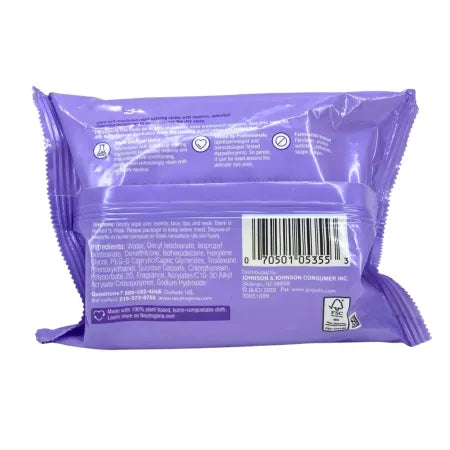 Neutrogena Night Calming Makeup Remover Ultra-Soft Cleansing Wipes 25ct 2 Pack