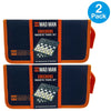 Mad Man Checkers Magnetic Travel Game Set Zippered Pouch Portable 2 Pack New