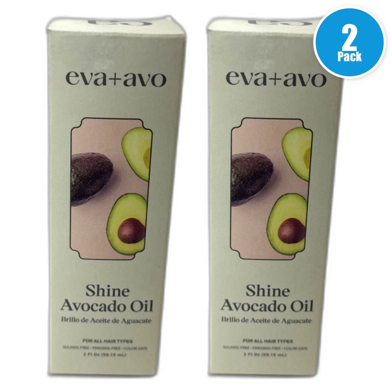 Eva + Avo Shine Avocado Oil Hair Treatment 2 Fl Oz New Deep Pack of 2 New