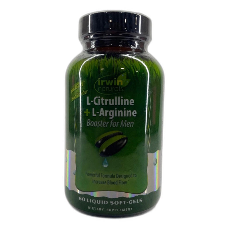 L-Citrulline L-Arginine 60 Liquid Soft-Gels Nitric Oxide Exp 04/27 New