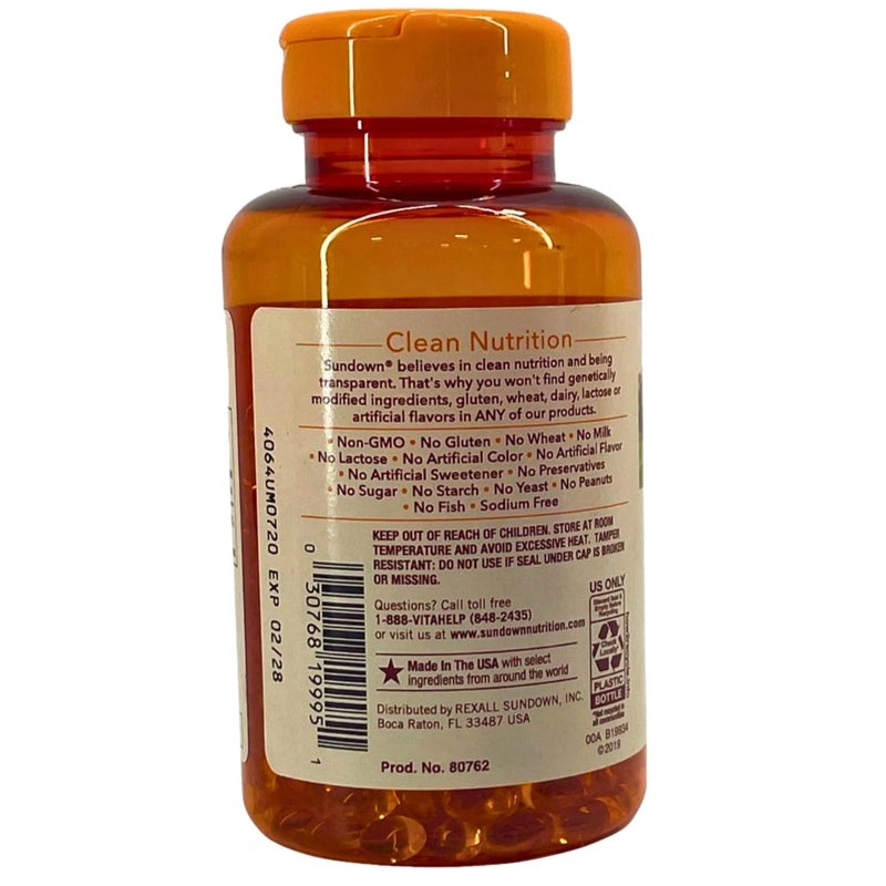 Sundown Non-GMO Vitamin D3 25 mcg 1000 IU Immune Bone Teeth Health 4 Pack New