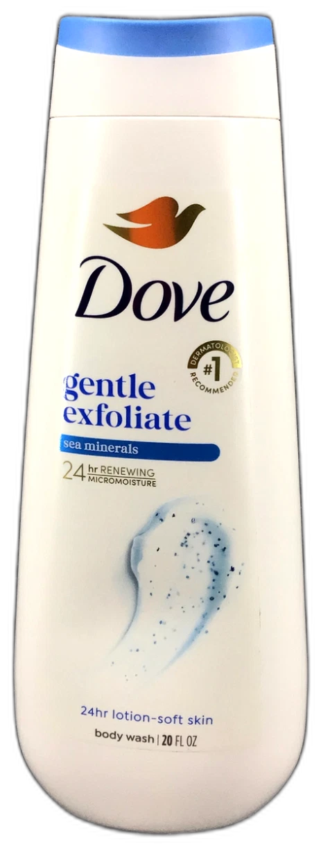 Dove Body Wash Gentle Exfoliate Pack of 4 New