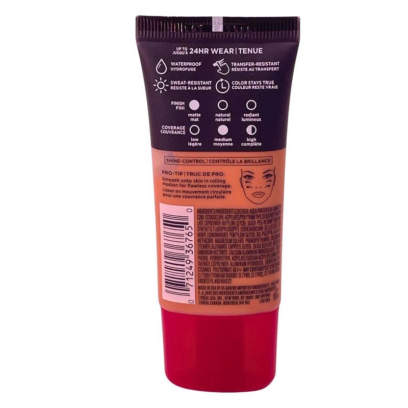 L'Oréal Infallible Pro-Matte Foundation 108.5 Honey Bisque 1 oz - 2 Pack Set