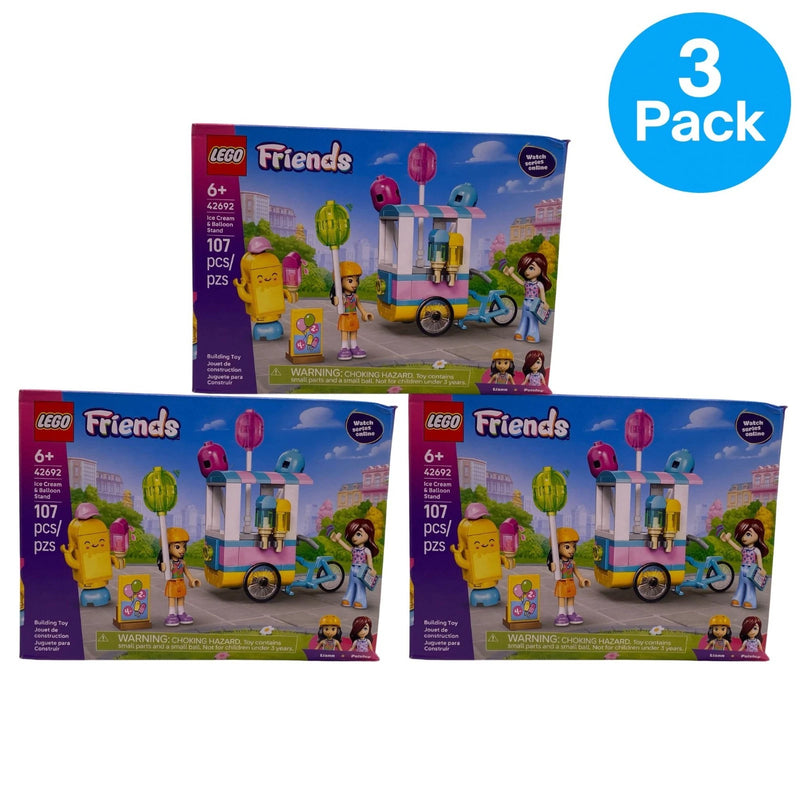 LEGO Friends Ice Cream & Balloon Cart 42692 3 Pack New