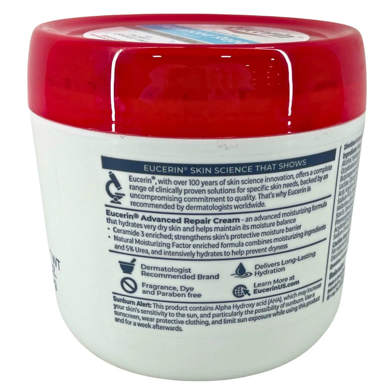 Eucerin Advanced Repair Cream Dry to Very Dry Skin 16oz 4 Pack New