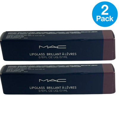 MAC Lipglass Brillant À Lèvres 336 Bittersweet Me Lip Gloss 0.10 oz 2 Pack New