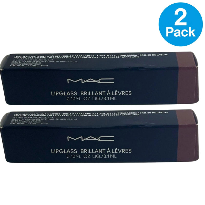 MAC Lipglass Brillant À Lèvres 336 Bittersweet Me Lip Gloss 0.10 oz 2 Pack New