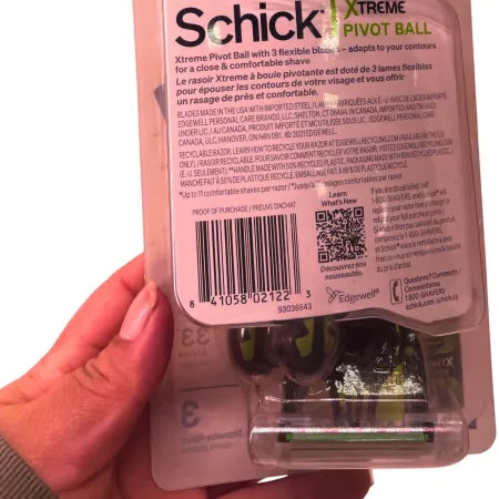 Schick Xtreme Pivot Ball Disposable Razor 3 Blade 10 Pack – New