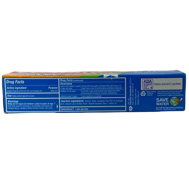 Colgate Kids Cavity Protection Fluoride Toothpaste Bubble Fruit 4.6 oz (5 Pack)