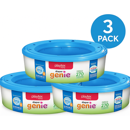 Playtex Diaper Genie Refill 3 Pack Durable Odor Lock Film New