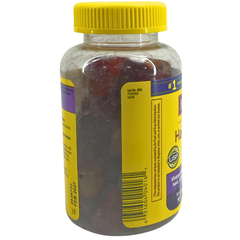 Nature Made Hair Skin and Nails Gummies Biotin 2500mcg Mixed Berry 90 Gum 3 Pack