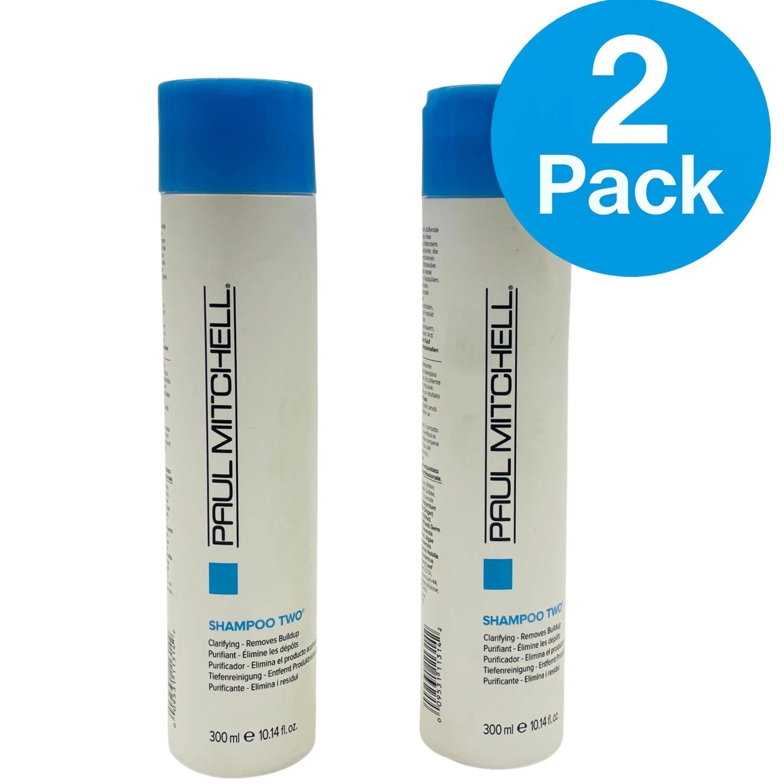 Paul Mitchell Shampoo Two Clarifying 300ml / 10.14oz – 2 Pack – New 1