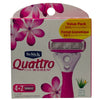 Schick Quattro for Women 4+2 Razors Cartridges – 6 Pack – New