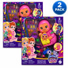 Polly Pocket Starlight Castle Glitter Surprise Pocket World 2 Pack with magical playscapes