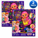 Polly Pocket Starlight Castle Glitter Surprise Pocket World 2 Pack New