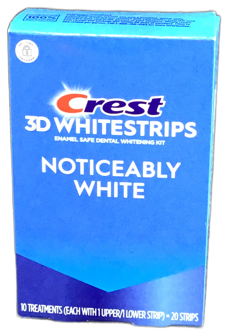 Crest 3D Whitestrip Noticeably White 10 Treatments Exp 03/28 Pack of 3 New